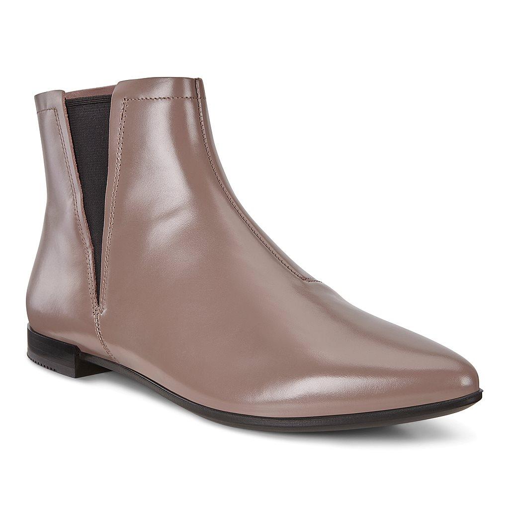 Ecco Shape Pointy Womens Chelsea Boots Brown Sales - India CBV-501392